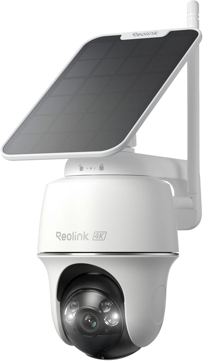 Home Security Cameras No Subscription - Kamera Keamanan Surya 4K Nirkabel Luar