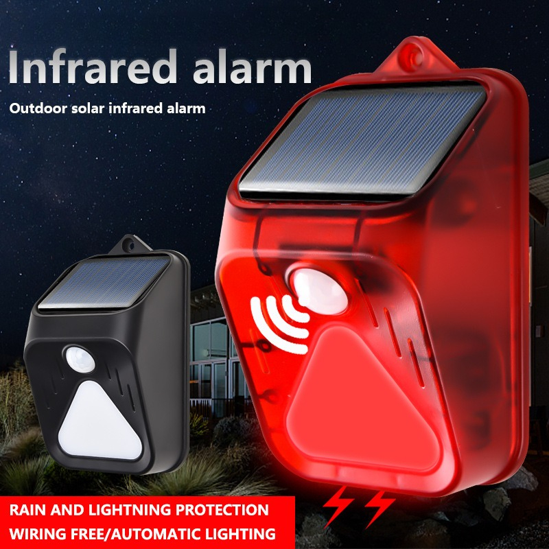 Home Security Yard Sensors - Lampu Alarm Tahan Air Tenaga Surya