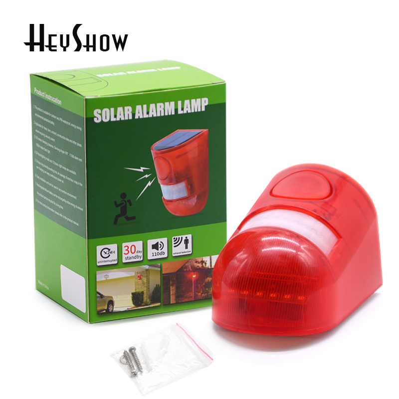 Home Security Yard Sensors - Alarm Sensor gerakan inframerah surya portabel,