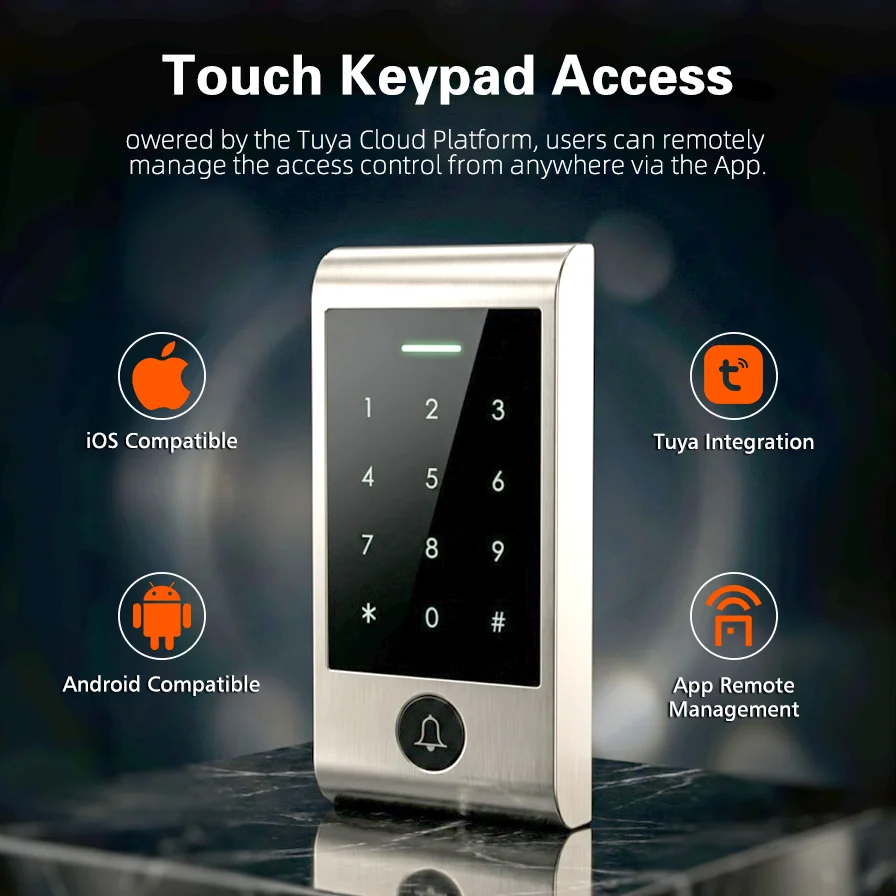 Home Security Doors - Sistem Akses Keypad Sentuh Kontrol Jarak