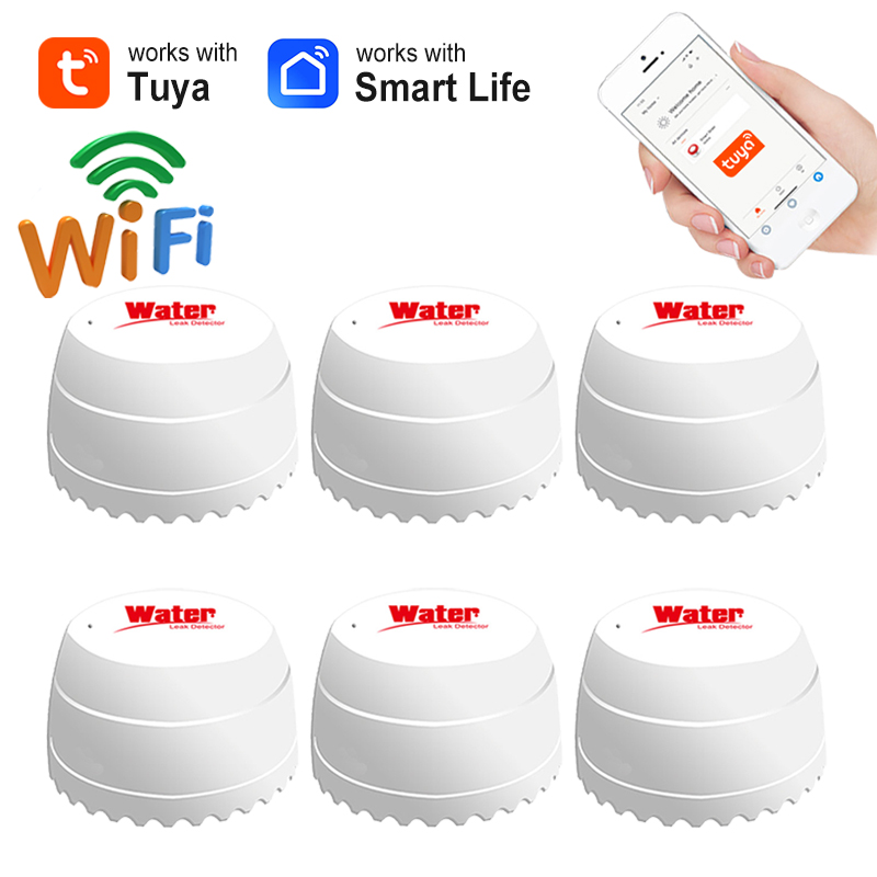 Home Security Alarm System - Tuya WiFi Sensor Kebocoran Air Keamanan
