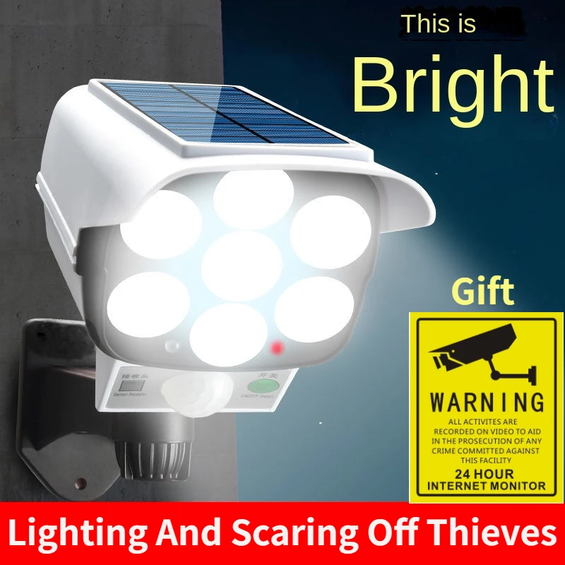 Home Security Packages - Lampu LED 77 nirkabel luar ruangan,