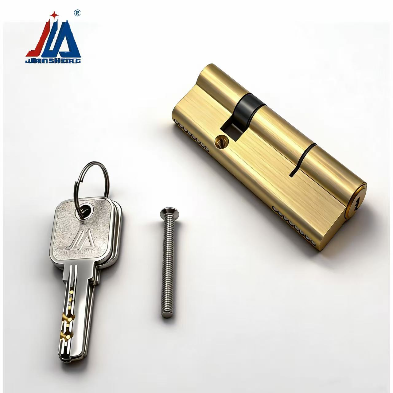 Home Security Doors - Silinder Kunci Pintu Kuningan Padat Anti-Pick,
