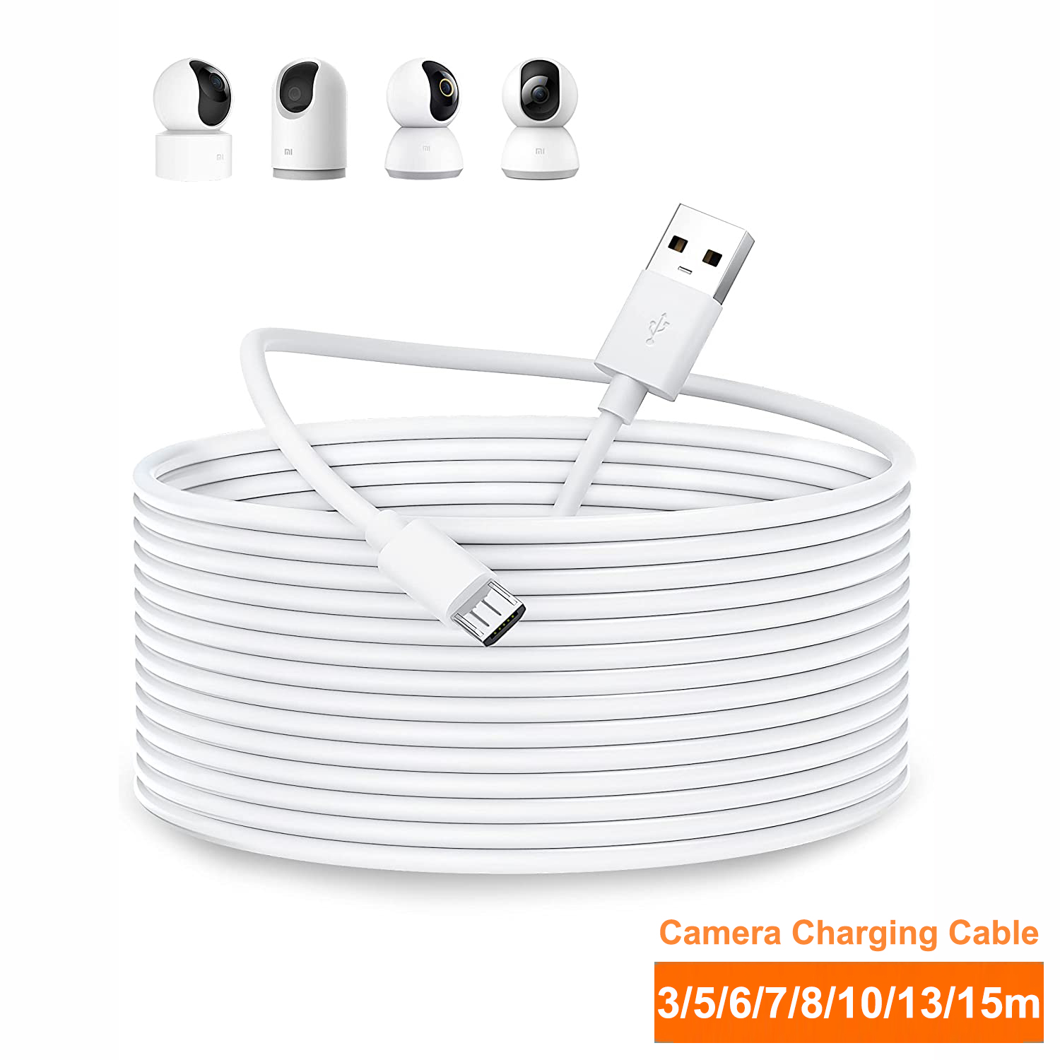 Home Security Camera Xiaomi Mi 360 - Kabel ekstensi USB mikro 3 ~