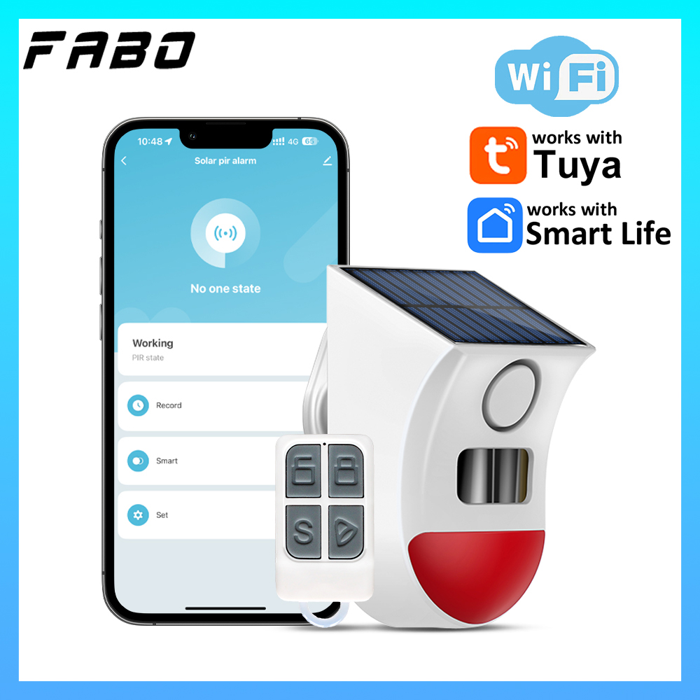 Home Security Yard Sensors - Alarm Sensor Gerak Tenaga Surya WiFi