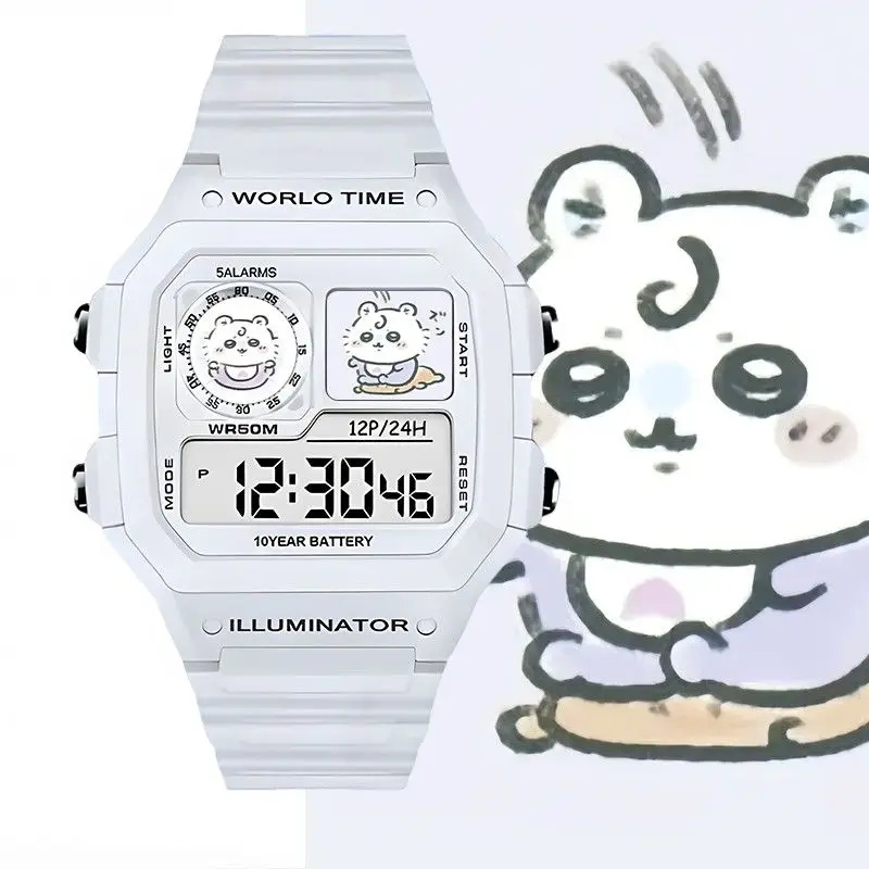 Home Security Electronics - Jam Tangan Digital Anime Chiikawa Kawaii