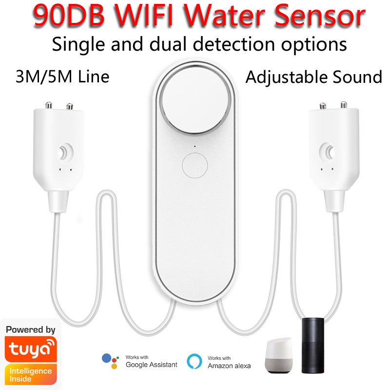 Home Security App - Detektor kebocoran air WiFi, 3M/5M WiFi