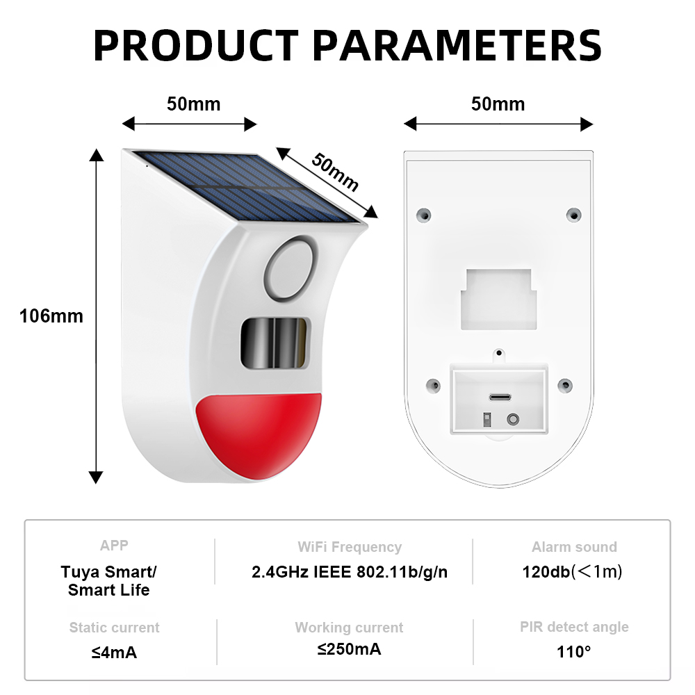 Alarm Sensor Gerak Tenaga Sury - Home Security Yard Sensors ulasan dan harga
