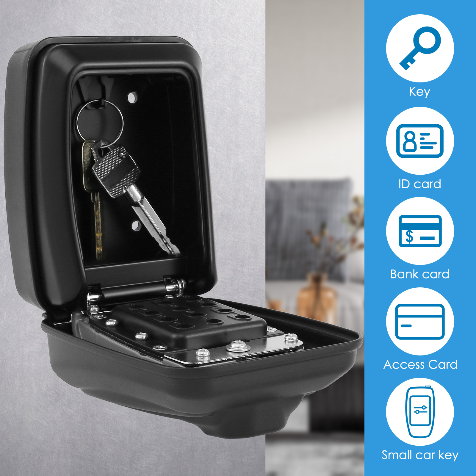 Kotak kunci rahasia pemasangan - Home Security Packages ulasan dan harga