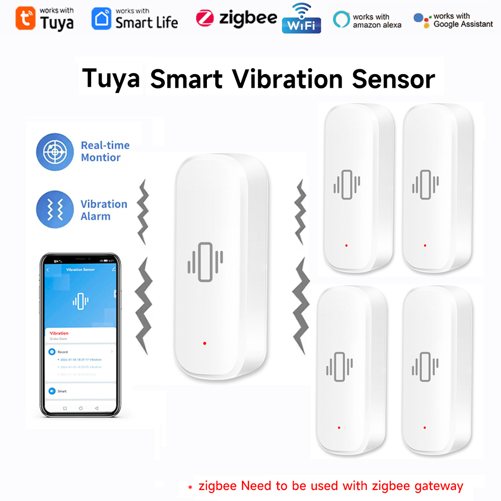 Tuya WiFi Zigbee Sensor Getara - Home Security App ulasan dan harga