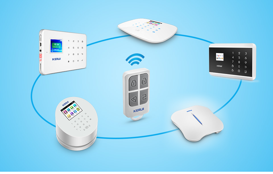 KERUI Gantungan Kunci 4 Tombol - Home Security Alarm System ulasan dan harga