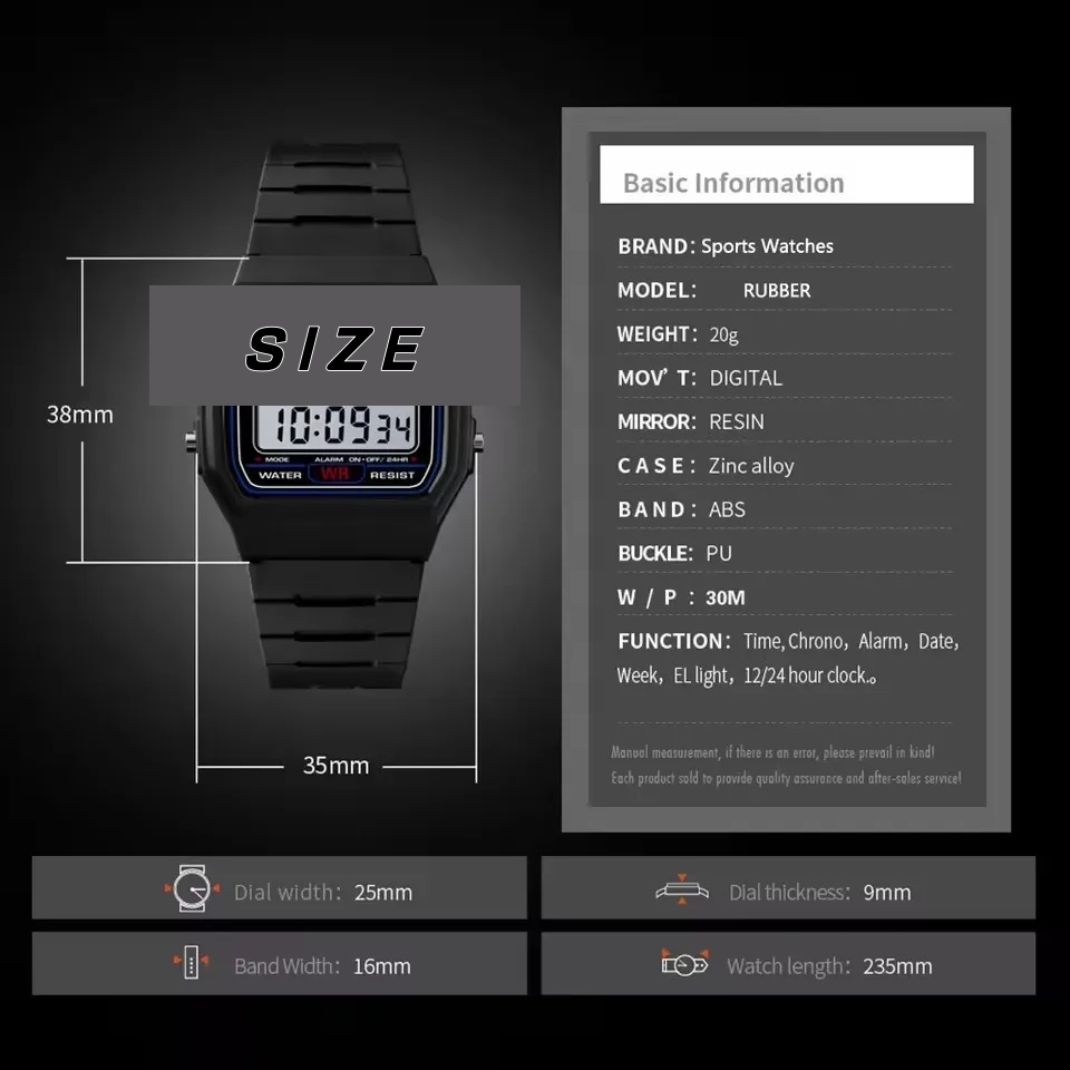 Jam Tangan Digital LED Olahrag - Home Security Electronics ulasan dan harga