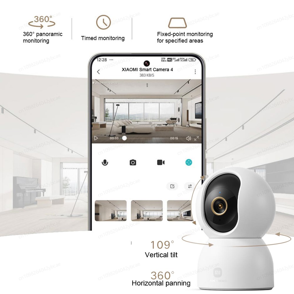 Kamera Pintar XIAOMI 4, Wi-Fi  - Home Security Camera Xiaomi Mi 360 ulasan dan harga