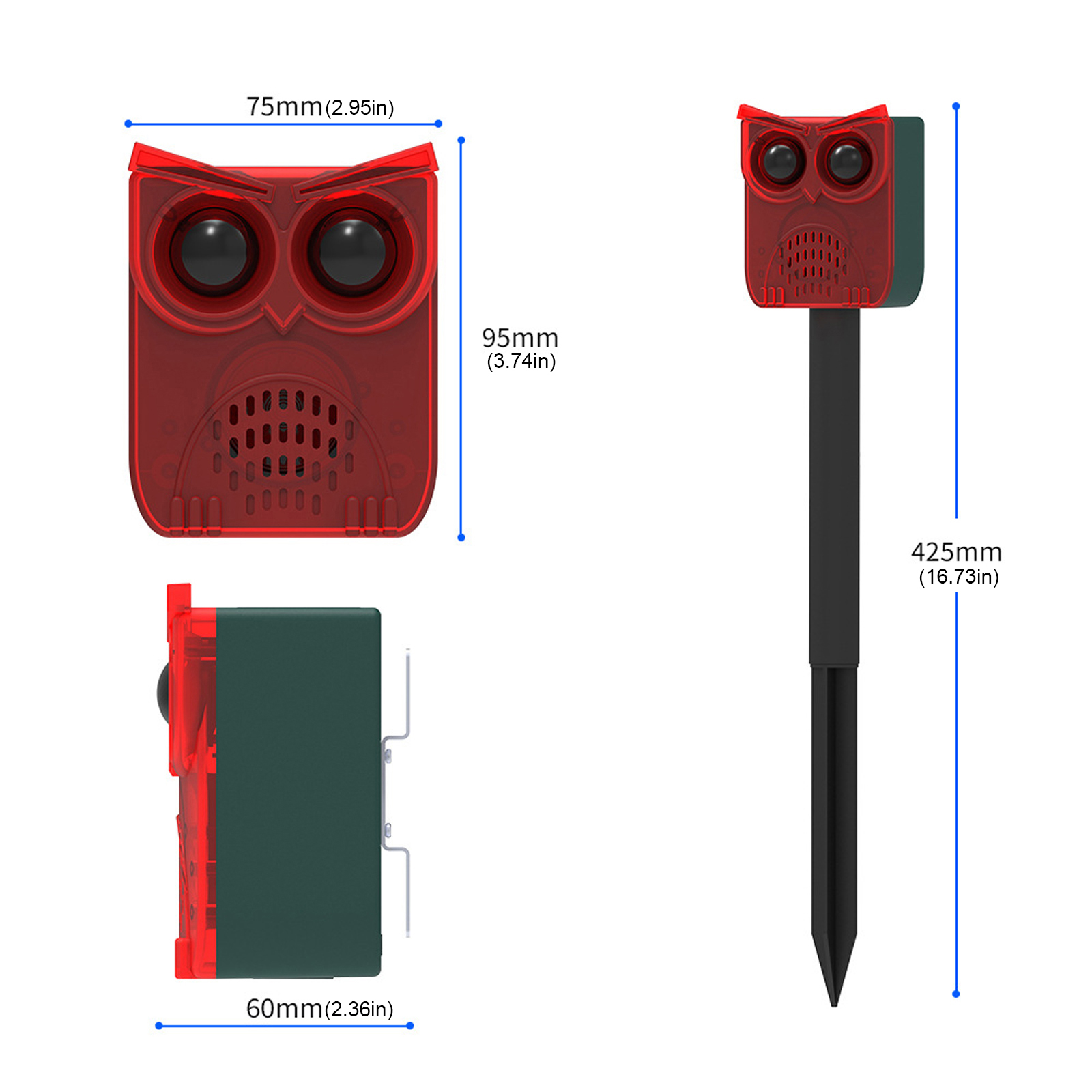 1-3 Buah Alarm Surya Sensor Ge - Home Security Yard Sensors ulasan dan harga