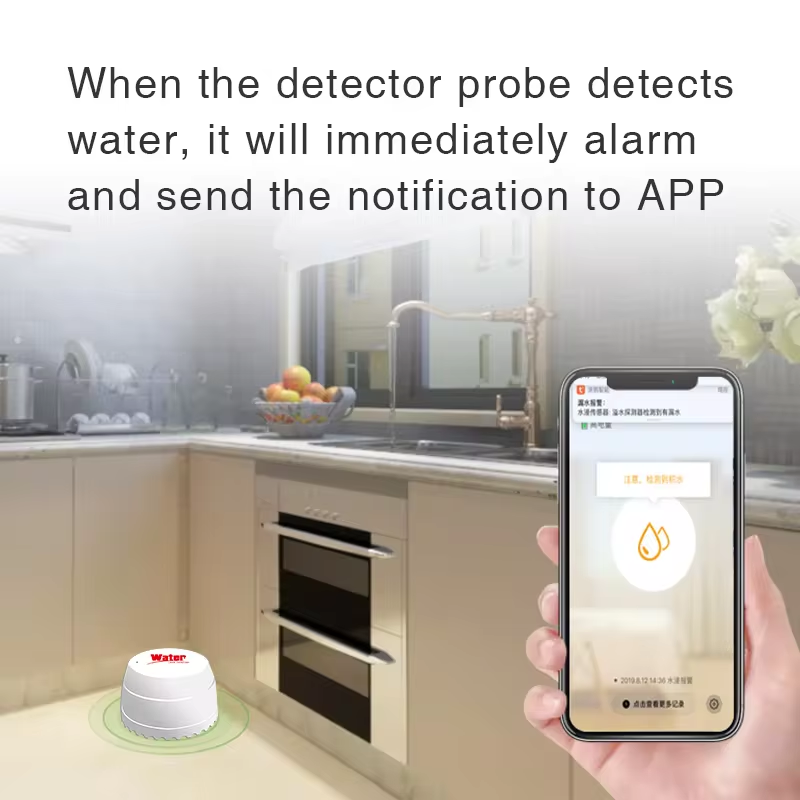 Tuya detektor kebocoran air Wi - Home Security App ulasan dan harga