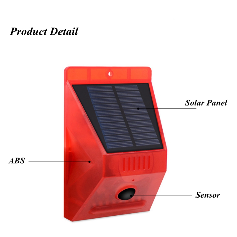 Solar Lampu Alarm Remote Kontr - Home Security Yard Sensors ulasan dan harga