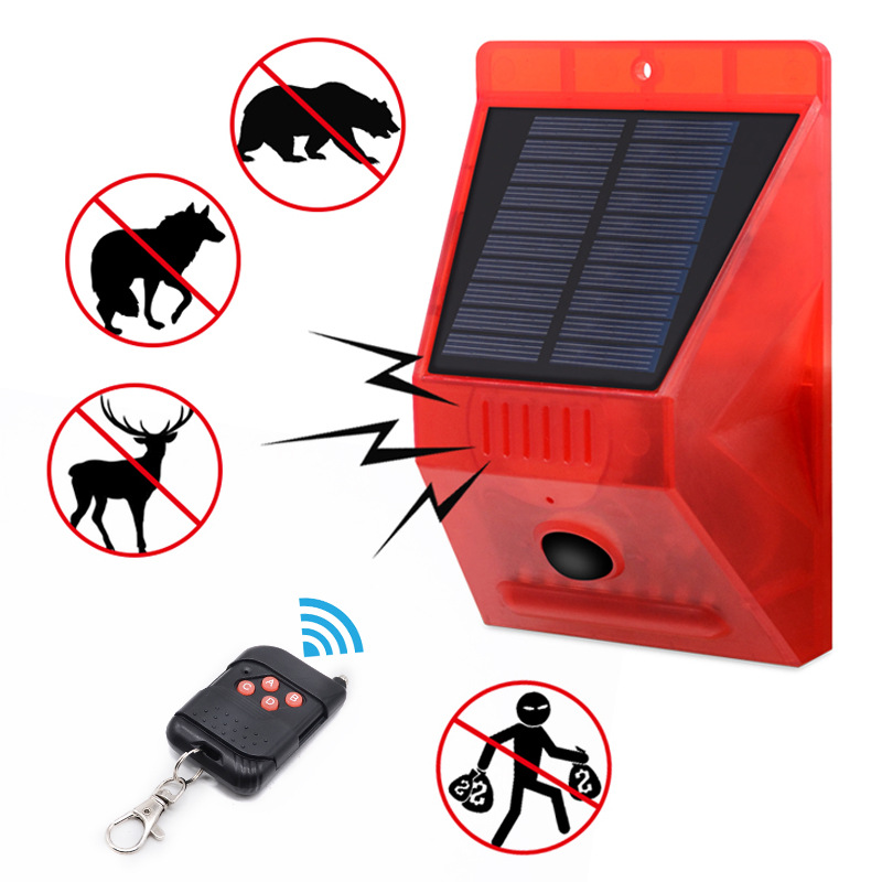 Solar Lampu Alarm Remote Kontr - Home Security Yard Sensors ulasan dan harga