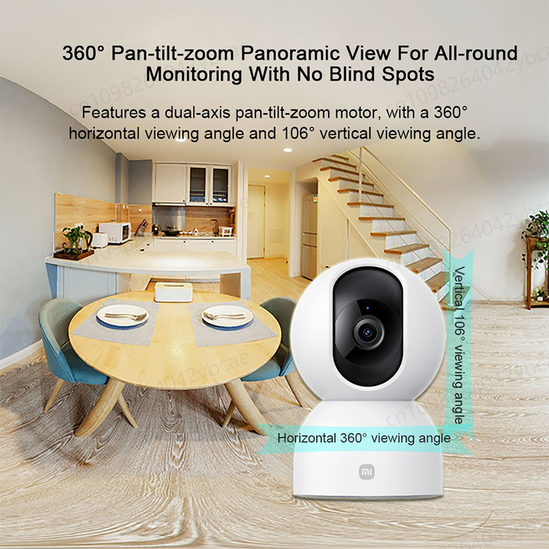 Kamera Wifi Cerdas Keamanan Ru - Home Security Camera Xiaomi Mi 360 ulasan dan harga