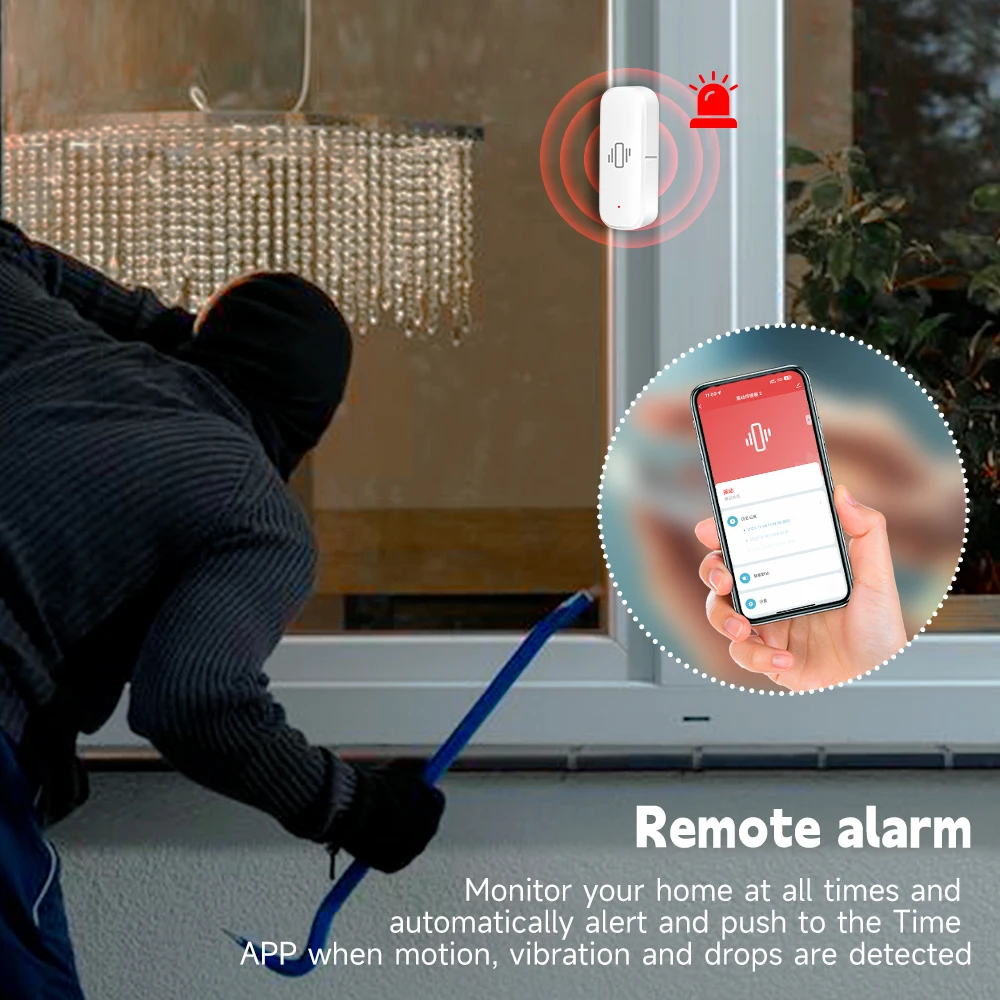 Sensor Getaran Cerdas WiFi/Zig - Home Security App ulasan dan harga