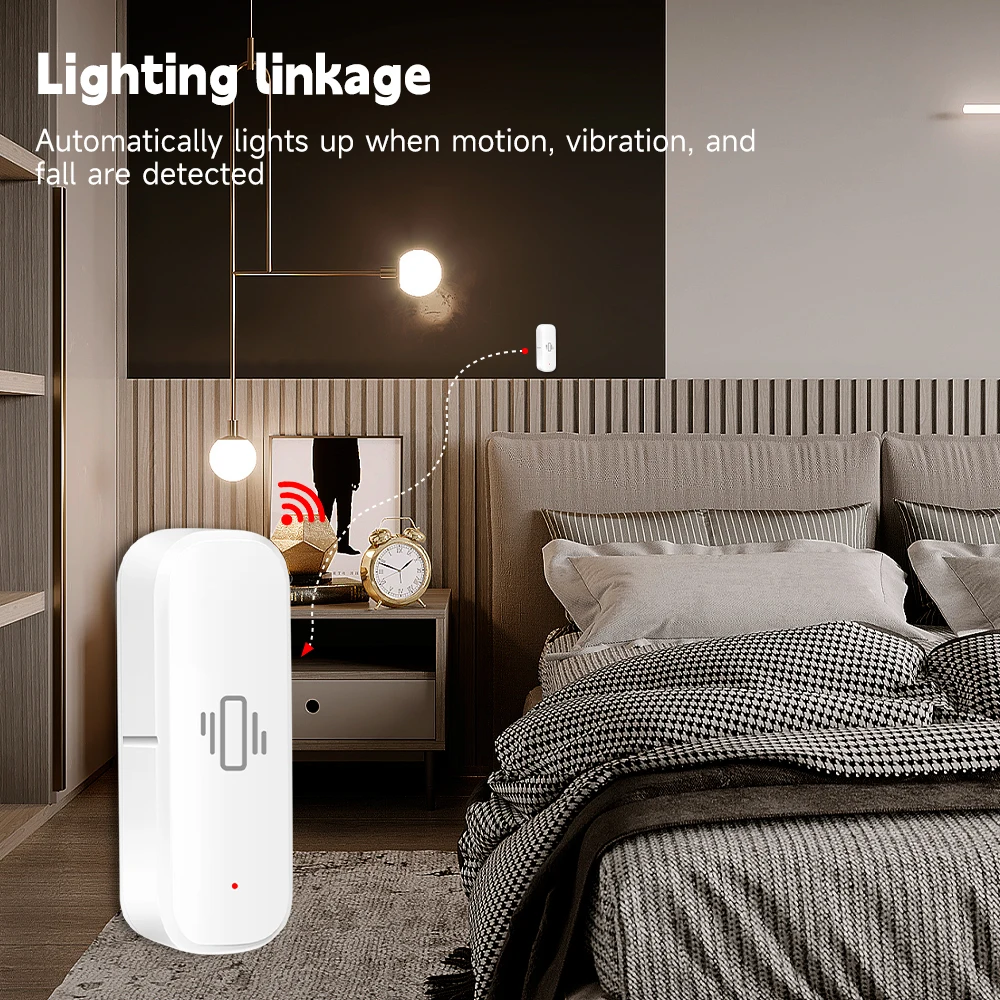 Sensor Getaran Cerdas WiFi/Zig - Home Security App ulasan dan harga