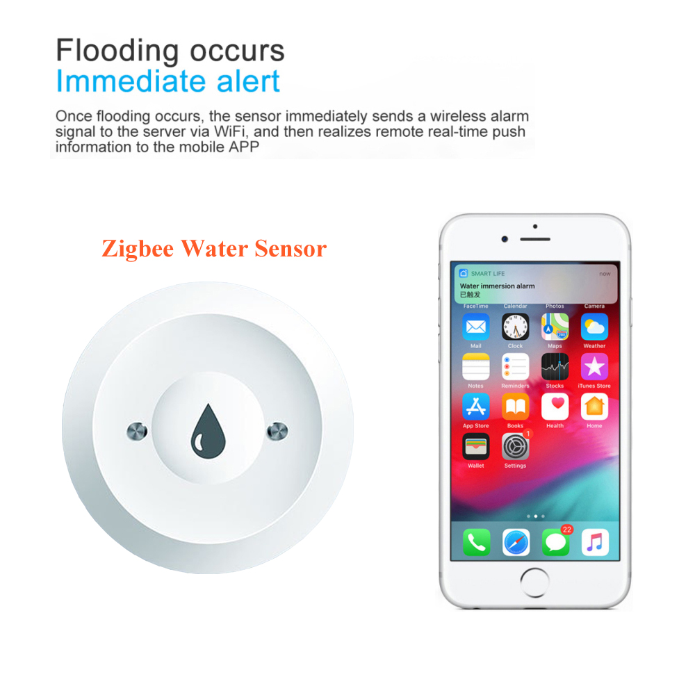 Tuya Sensor kebocoran air ruma - Home Security App ulasan dan harga