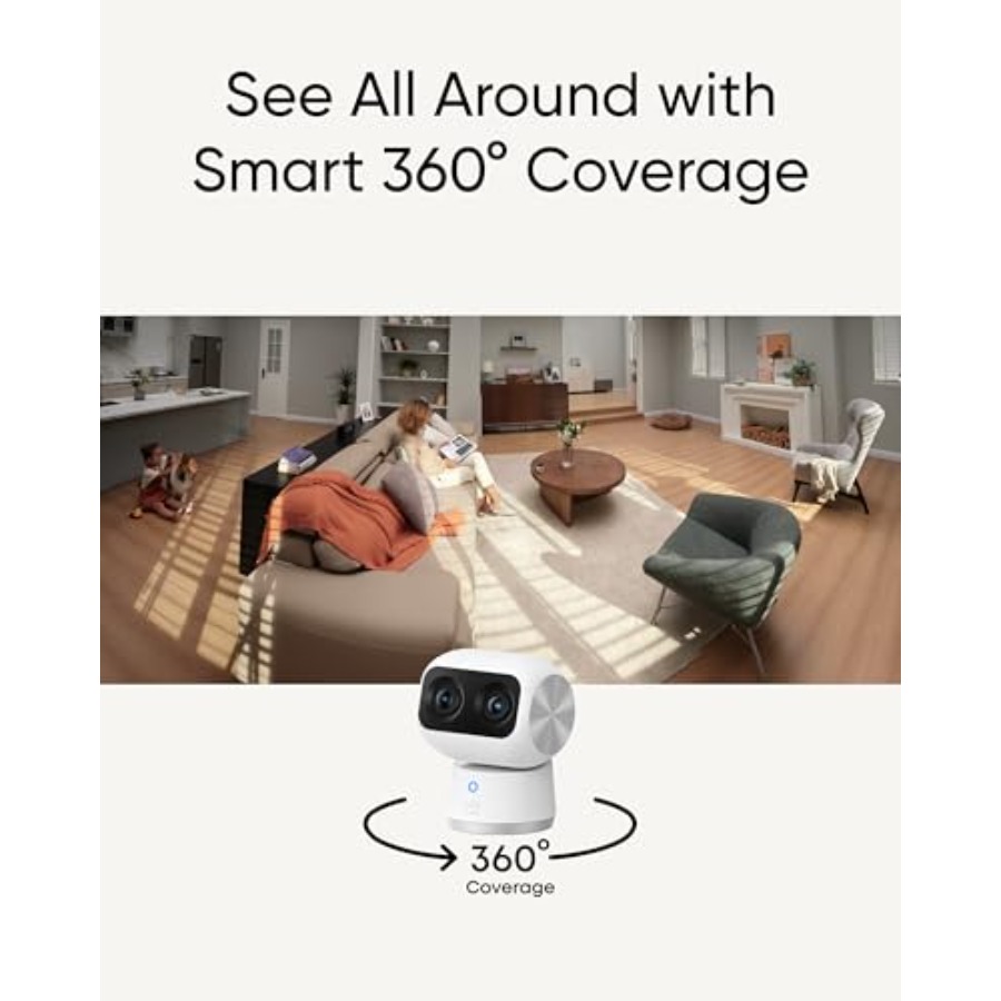 Kamera Dalam Ruangan 4K S350 u - Home Security Cameras No Subscription ulasan dan harga