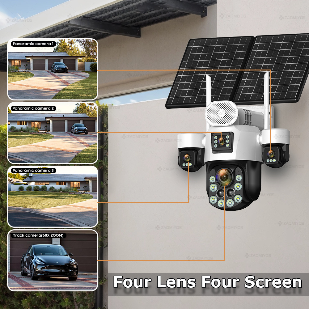 4 Lensa Luar Ruangan 360 °   K - Home Security Packages ulasan dan harga
