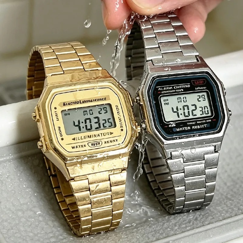 F91W Jam Tangan Tahan Air Retr - Home Security Electronics ulasan dan harga
