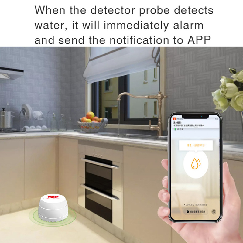 Tuya WiFi Sensor Kebocoran Air - Home Security Alarm System ulasan dan harga