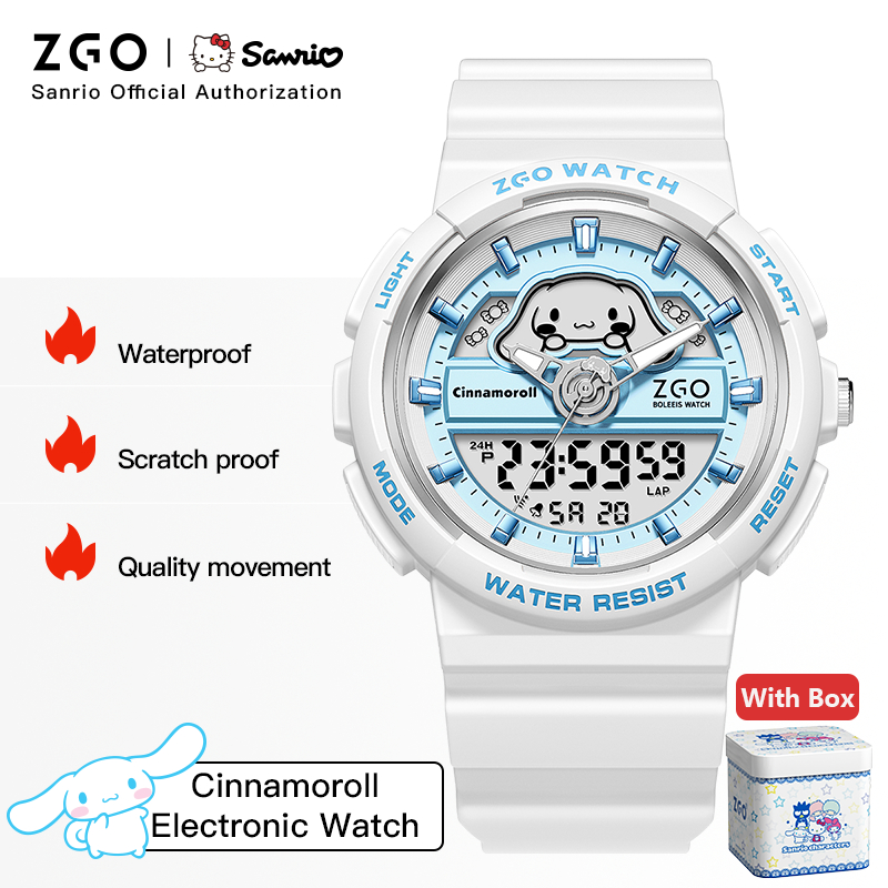 ZGO X Sanrio Cinnamoroll jam e - Home Security Electronics ulasan dan harga