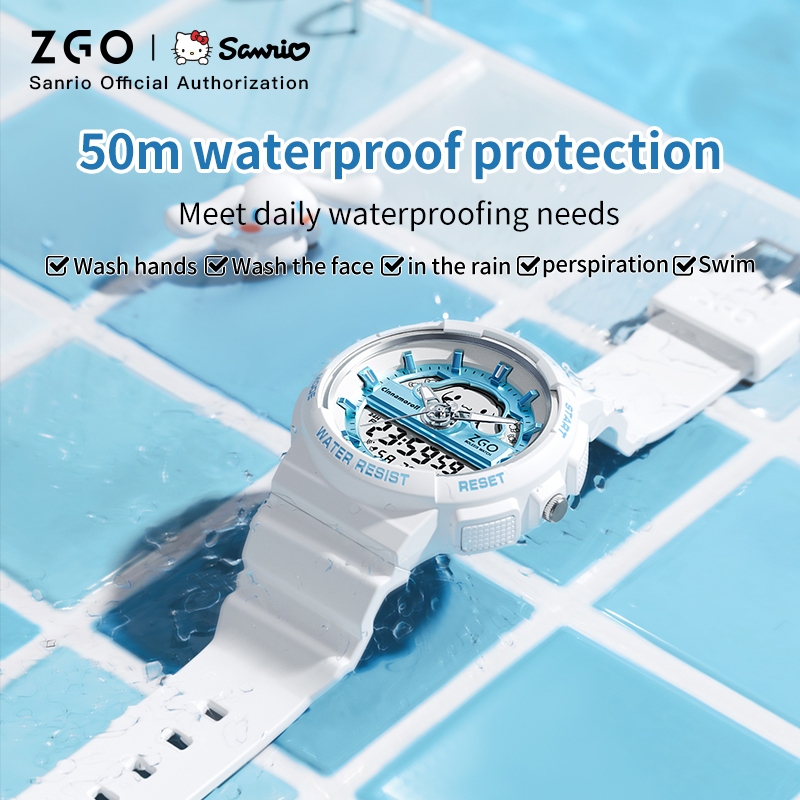 ZGO X Sanrio Cinnamoroll jam e - Home Security Electronics ulasan dan harga