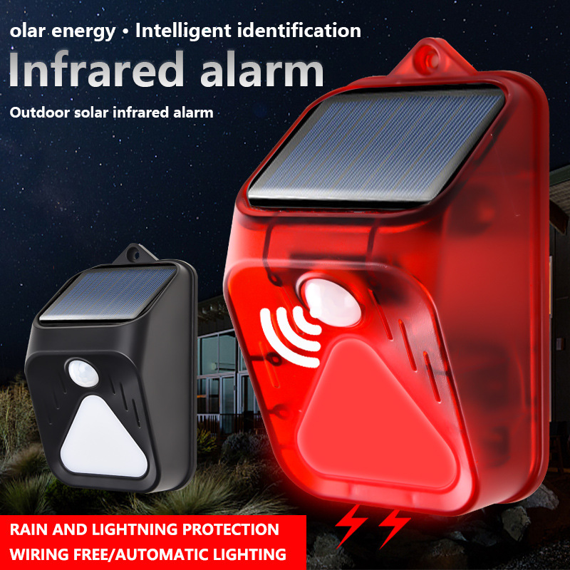 Lampu Alarm Tenaga Surya Tahan - Home Security Yard Sensors ulasan dan harga