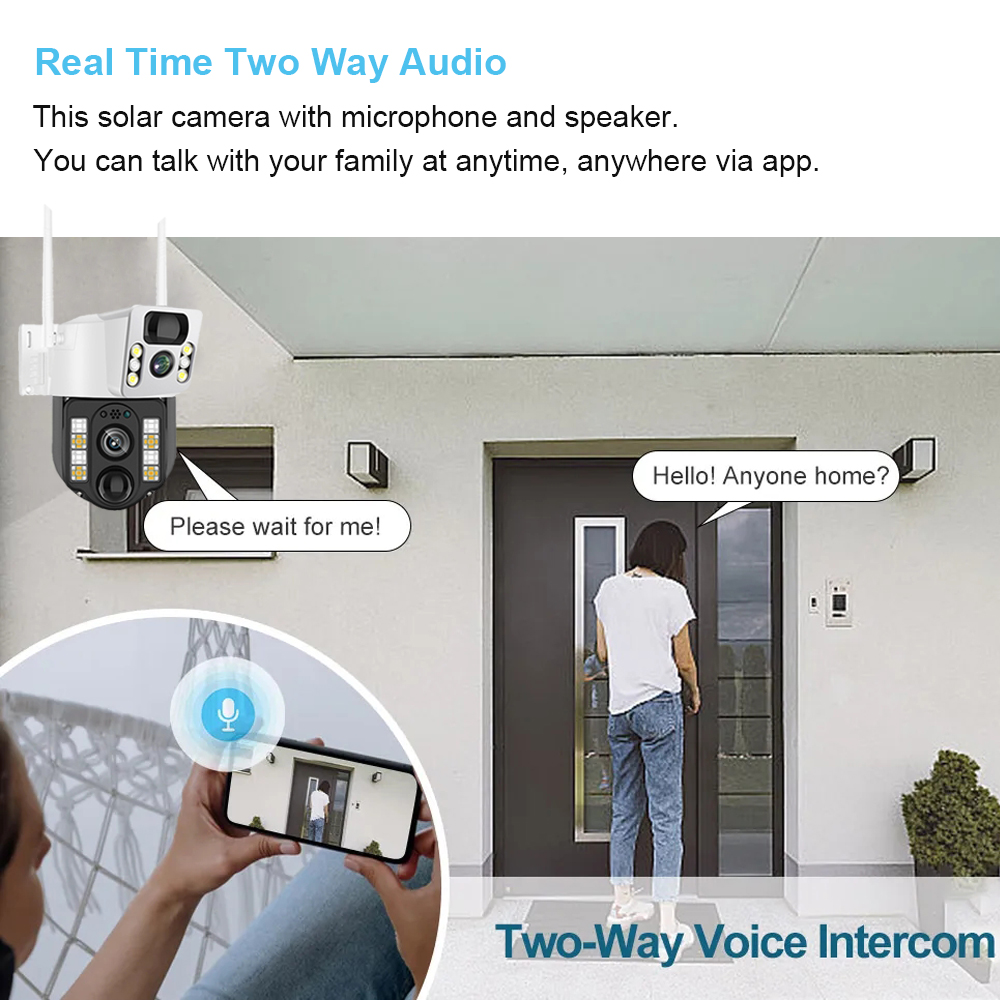 Kamera IP CCTV WiFi/4G, alat p - Home Security Packages ulasan dan harga