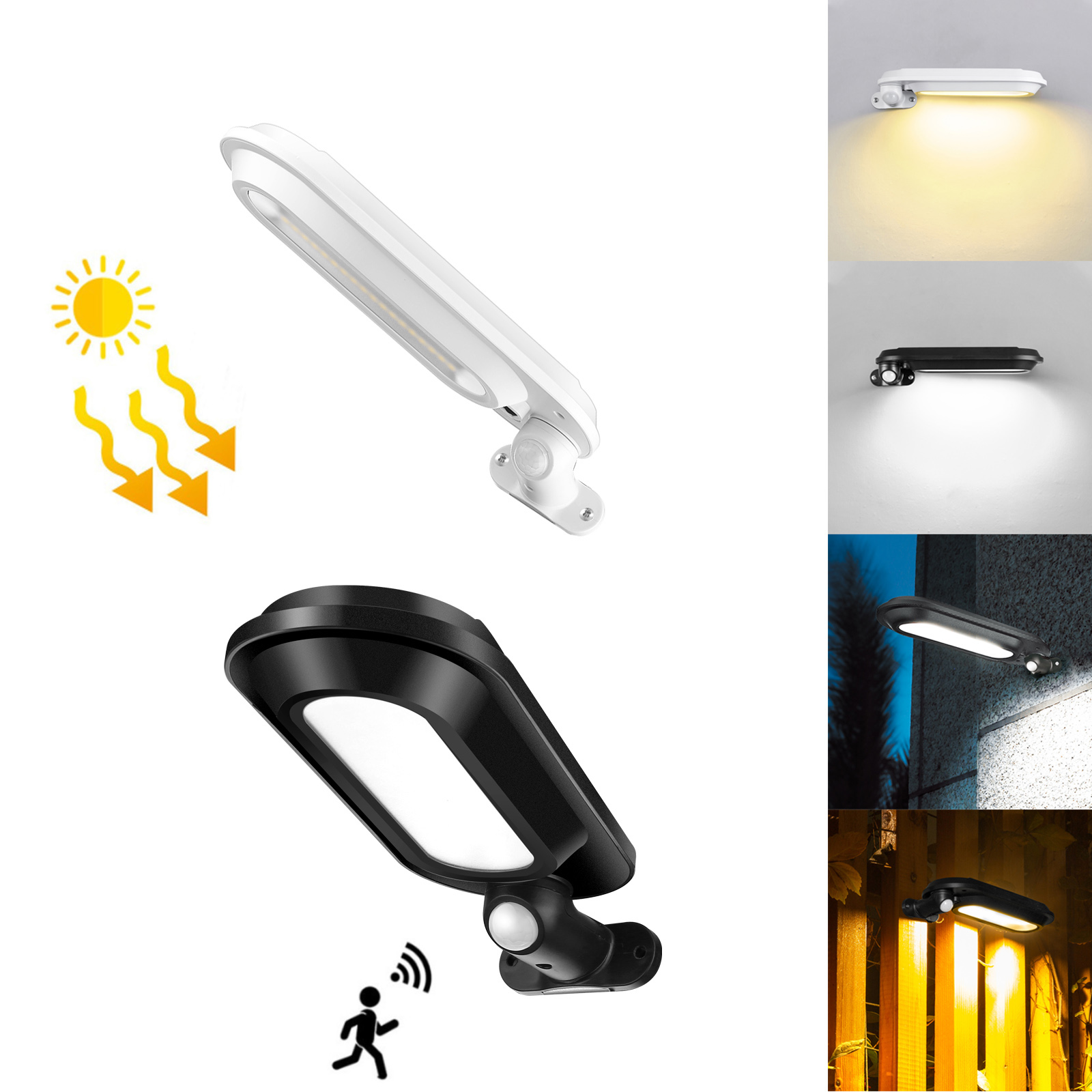 Lampu Dinding LED tenaga surya - Home Security Yard Sensors ulasan dan harga