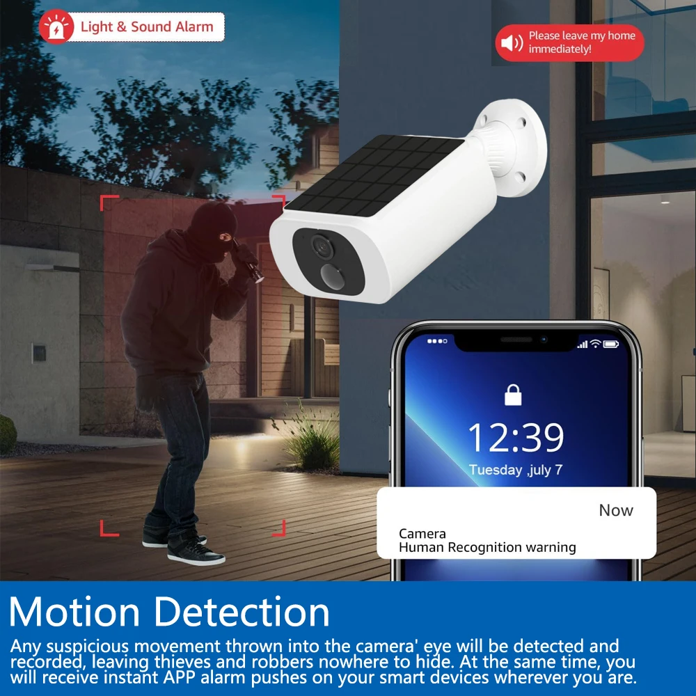 Kamera Keamanan Tenaga Surya T - Home Security Packages ulasan dan harga
