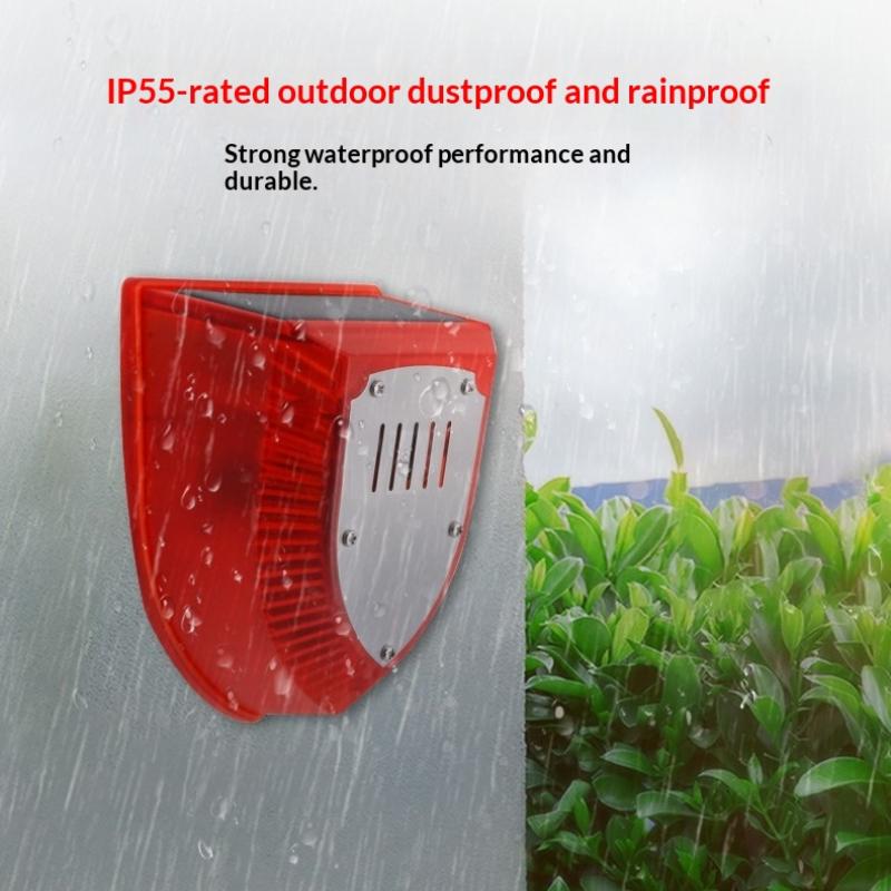 Sistem Alarm Strobo Sirene Det - Home Security Yard Sensors ulasan dan harga