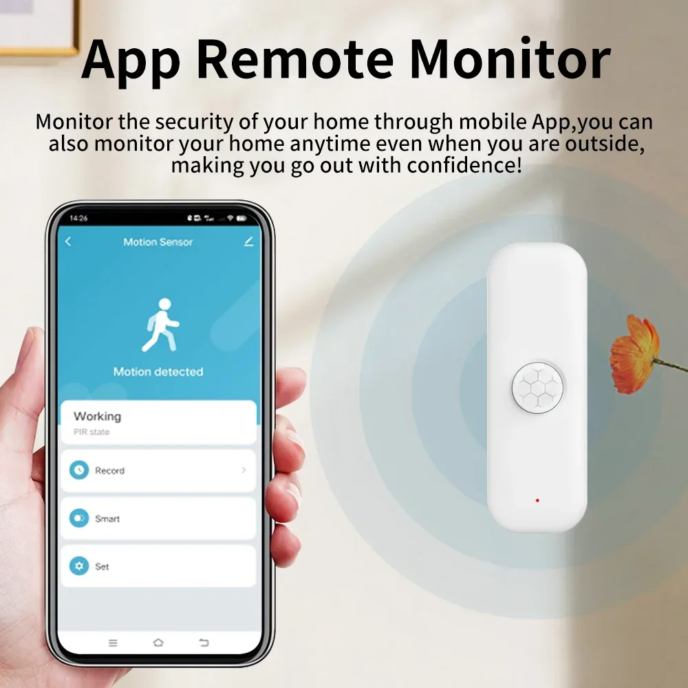 Tuya Sensor gerak WiFI PIR tub - Home Security App ulasan dan harga