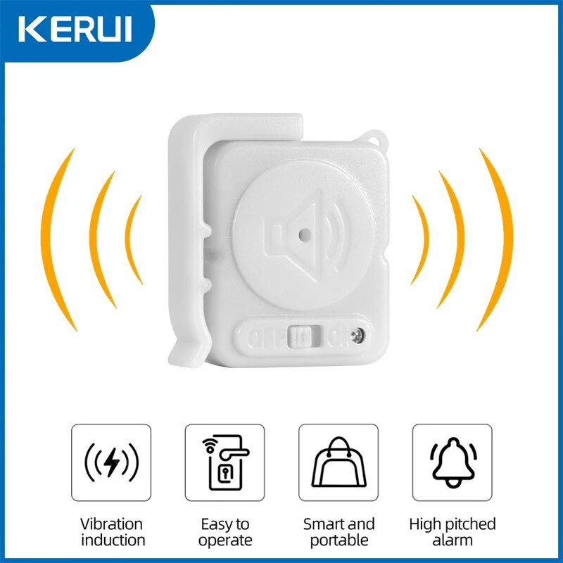 Sensor Alarm Getaran Nirkabel  - Home Security Door ulasan dan harga