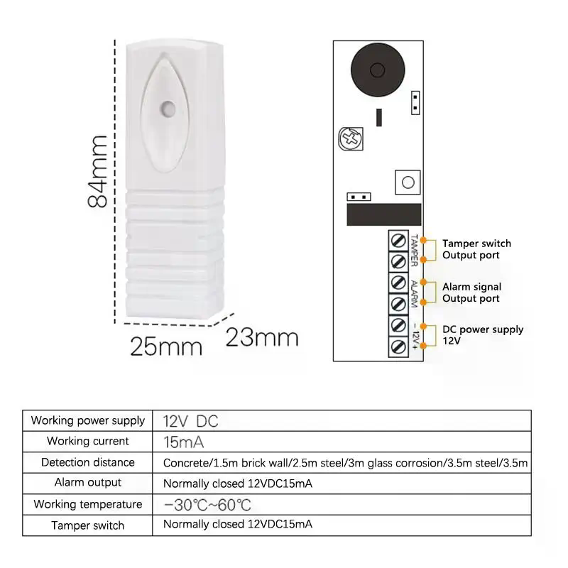 Detektor Sensor Getaran Fotoel - Home Security Alarm System ulasan dan harga