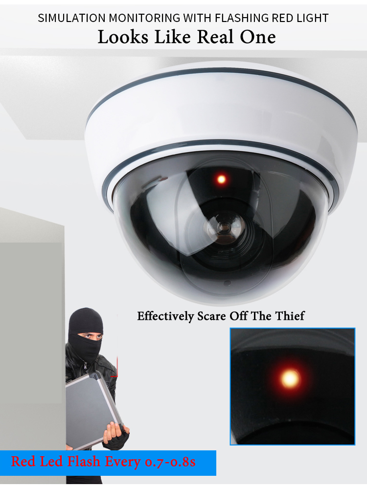 Kamera Kubah Palsu Hitam/Putih - Home Security Packages ulasan dan harga
